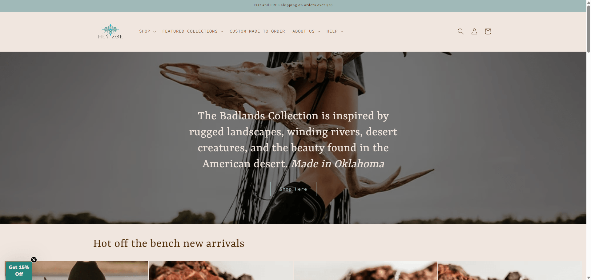 HZ e-commerce website built by Sourceful Technologies